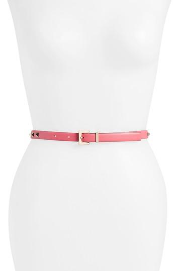 Women's Valentino Garavani Rockstud Leather Belt - 0ho Shadow Pink