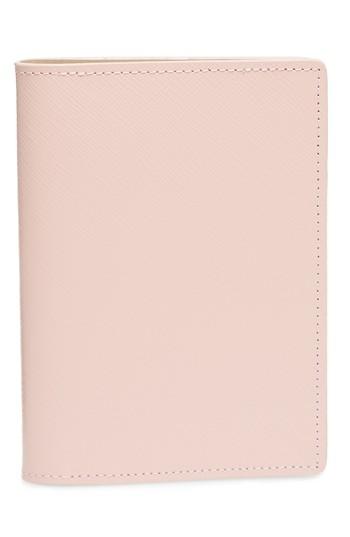 Nordstrom Leather Passport Case - White