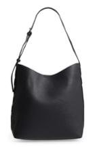 Sole Society Samara Faux Leather Shoulder Bag - Black