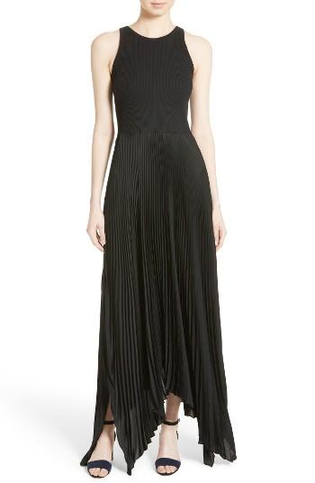 Women's Theory Vinessi Belsay Rib Maxi Dress - Black