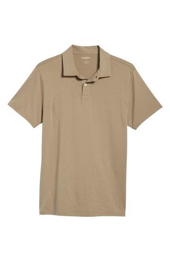 Men's Bonobos Superfine Slim Fit Polo, Size - Beige