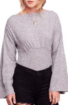 Women's Free People Crazy On You Thermal Crop Sweater