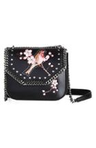 Stella Mccartney Black Falabella Box Bird Shoulder Bag - Black