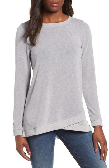 Women's Everleigh Crossover Hem Sweatshirt - Grey
