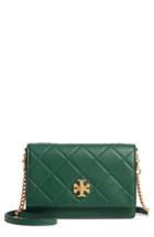 Tory Burch Mini Georgia Quilted Leather Shoulder Bag - Green