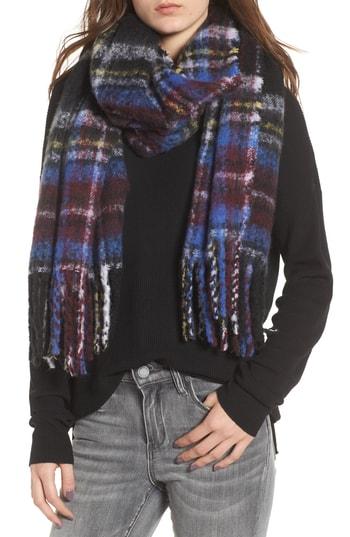 Women's Bp. Multicolor Boucle Scarf, Size - Purple