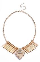 Women's Bp. Crystal & Bar Charm Statement Necklace