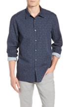 Men's John Varvatos Star Usa Regular Fit Sport Shirt, Size - Blue