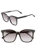 Women's Bottega Veneta 52mm Oversized Sunglasses - Black
