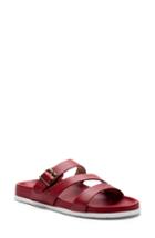 Women's Blondo Selma Waterproof Slide Sandal M - Red