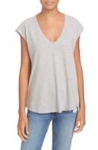 Women's Frame Cotton Jersey Tee - Grey