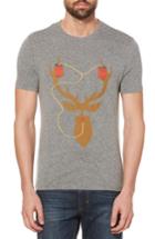 Men's Original Penguin Beer Deer Graphic T-shirt - Grey