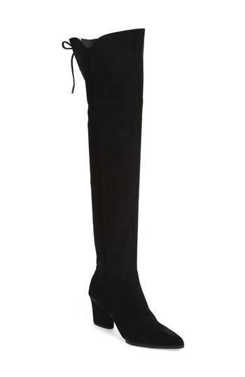 Women's Donald J Pliner Leore Over The Knee Boot M - Black