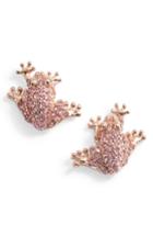 Women's Kate Spade New York Swamped Pave Frog Stud Earrings