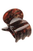 France Luxe Mini Oval Jaw Clip, Size - Brown