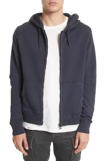 Men's Belstaff Wentworth Fleece Hoodie, Size - Blue