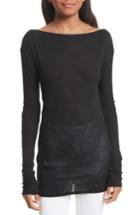 Women's Rag & Bone Madison Long Sleeve Top - Black