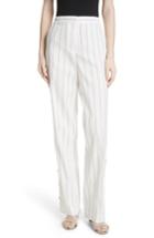Women's Tibi Snap Side Stripe Pants - Ivory
