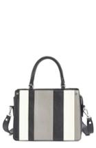 Treasure & Bond Small Logan Colorblock Leather Satchel - Black