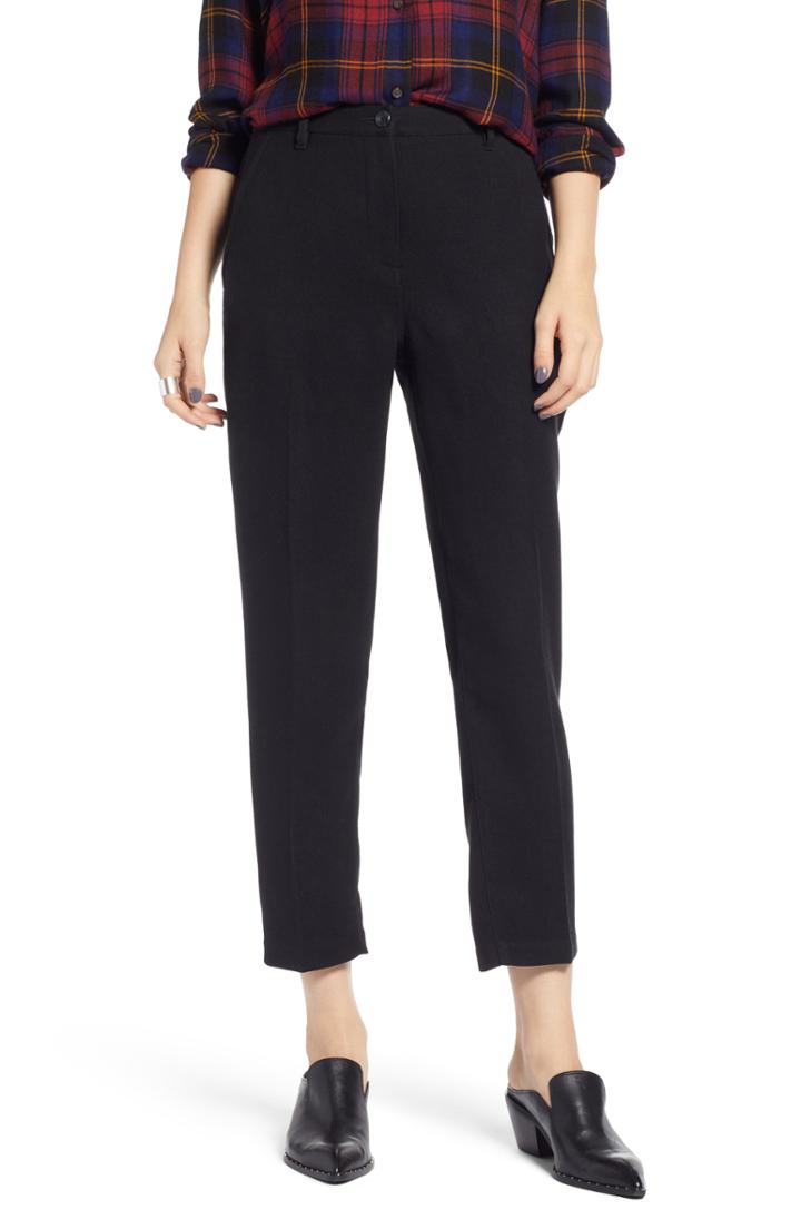 Women's Treasure & Bond Menswear Crop Trousers