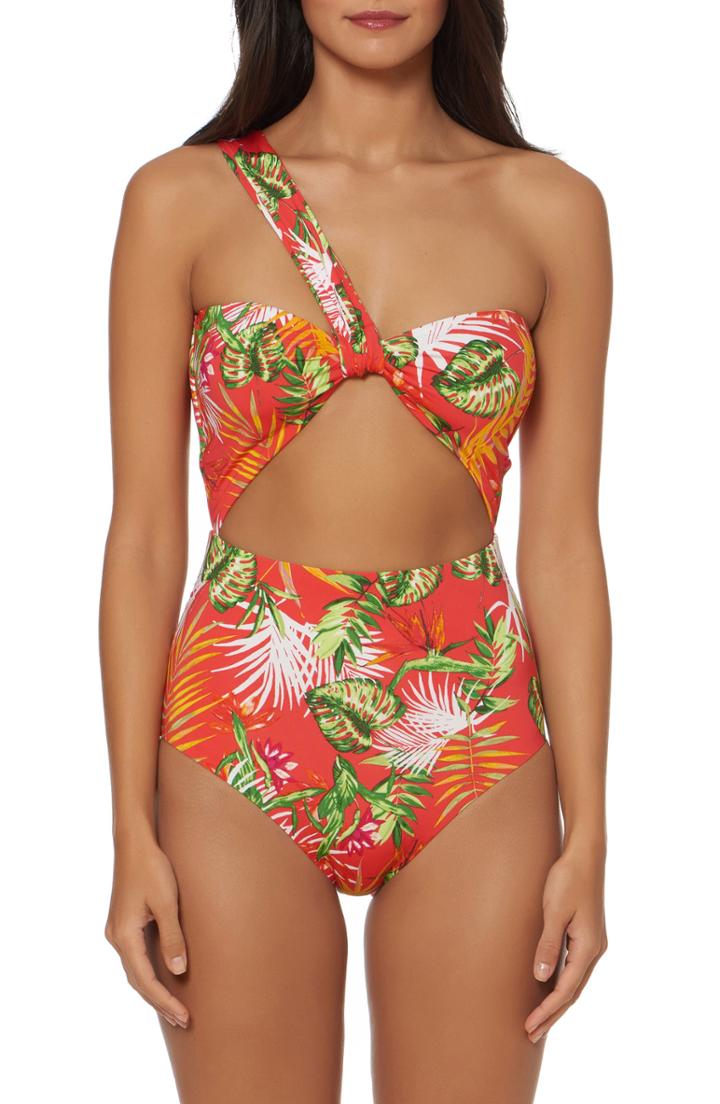 Women's Dolce Vita Asymmetrical Twist One-piece Swimsuit