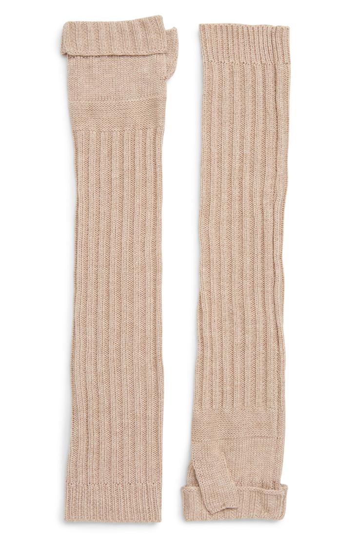 Women's Free People No Chill Arm Warmers, Size - Beige