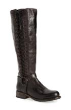 Women's Bed Stu Burnley Knee-high Corset Boot M - Black