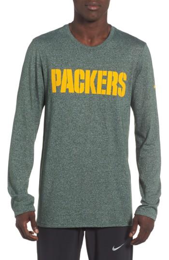 Men's Nike Nfl Graphic Long Sleeve T-shirt - Green