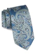 Men's Nordstrom Men's Shop Sovana Paisley Silk Tie, Size - Green