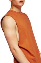 Men's Topman Oversize Tank - Orange