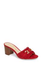 Women's Callisto Zinnia Block Heel Slide Sandal M - Red