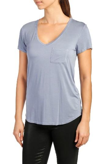 Women's Paige Lynnea V-neck Pocket Tee - Blue