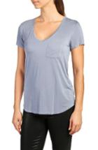 Women's Paige Lynnea V-neck Pocket Tee - Blue