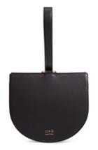 Oad New York Dome Leather Wristlet - Black