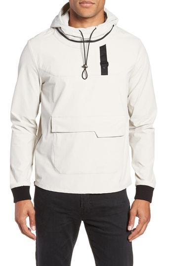 Men's Lvlxiii Pullover With Removable Hood - Beige