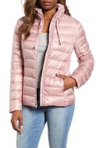 Women's Via Spiga Packable Down Coat - Pink