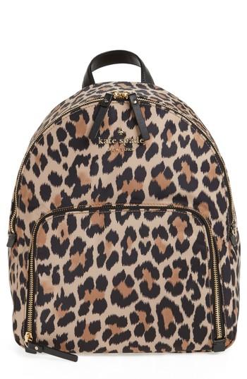 Kate Spade New York Watson Lane - Hartley Leopard Print Backpack -