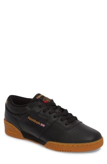 Men's Reebok Workout Low Top Sneaker M - Black