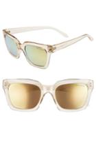 Women's Lilly Pulitzer Celine 54mm Polarized Square Sunglasses - Gold/ Gold