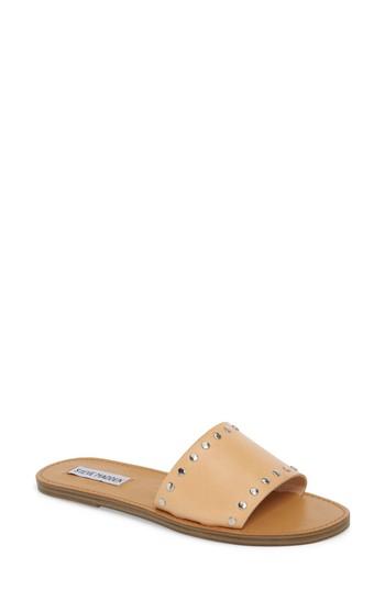 Women's Steve Madden Kam Slide Sandal M - Brown