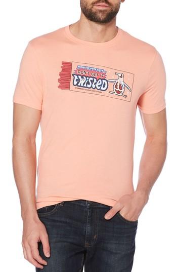 Men's Original Penguin Don't Get It Twisted T-shirt - Orange