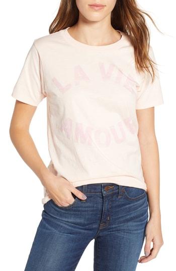 Women's J.crew La Vie Amour Tee, Size - Pink