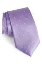 Men's Calibrate Mulroy Neat Silk Tie, Size - Purple