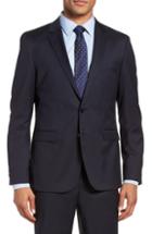 Men's Boss Ryan Cyl Extra Trim Fit Solid Wool Sport Coat R - Blue