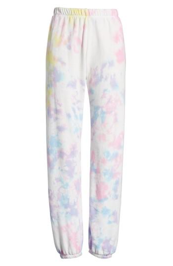 Women's Wildfox Aura Tie Dye Easy Sweatpants, Size - Pink