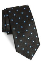 Men's Nordstrom Men's Shop Party Dot Silk Tie, Size - Black