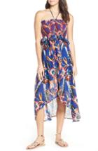 Women's Red Carter High/low Maxi Cover-up Dress - Blue