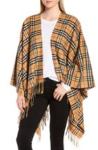 Women's Burberry Vintage Check Cashmere & Wool Cape