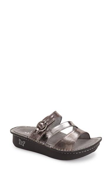 Women's Alegria 'colette' Platform Sandal -6.5us / 36eu - Metallic