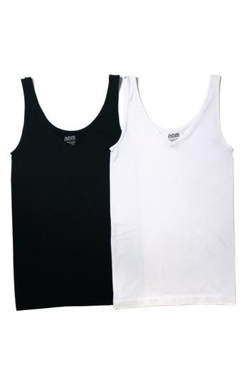 Women's Nom Maternity 2-pack Seamless Maternity Tanks, Size - White